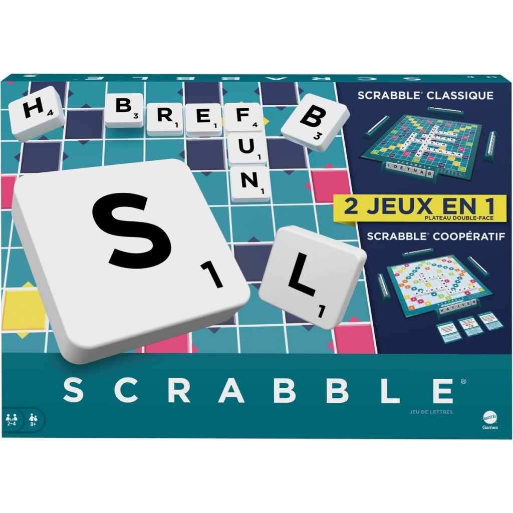 0194735212958_1.jpg Mattel 2In1 Scrabble Frans - Afbeelding 1