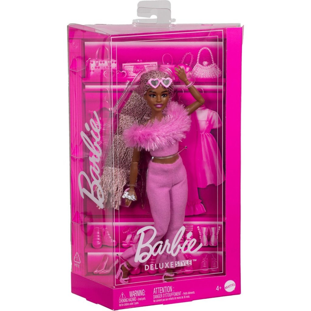 0194735255962_1.jpg Barbie Fashionsta Pop Deluxe Met Vlechten - Afbeelding 1