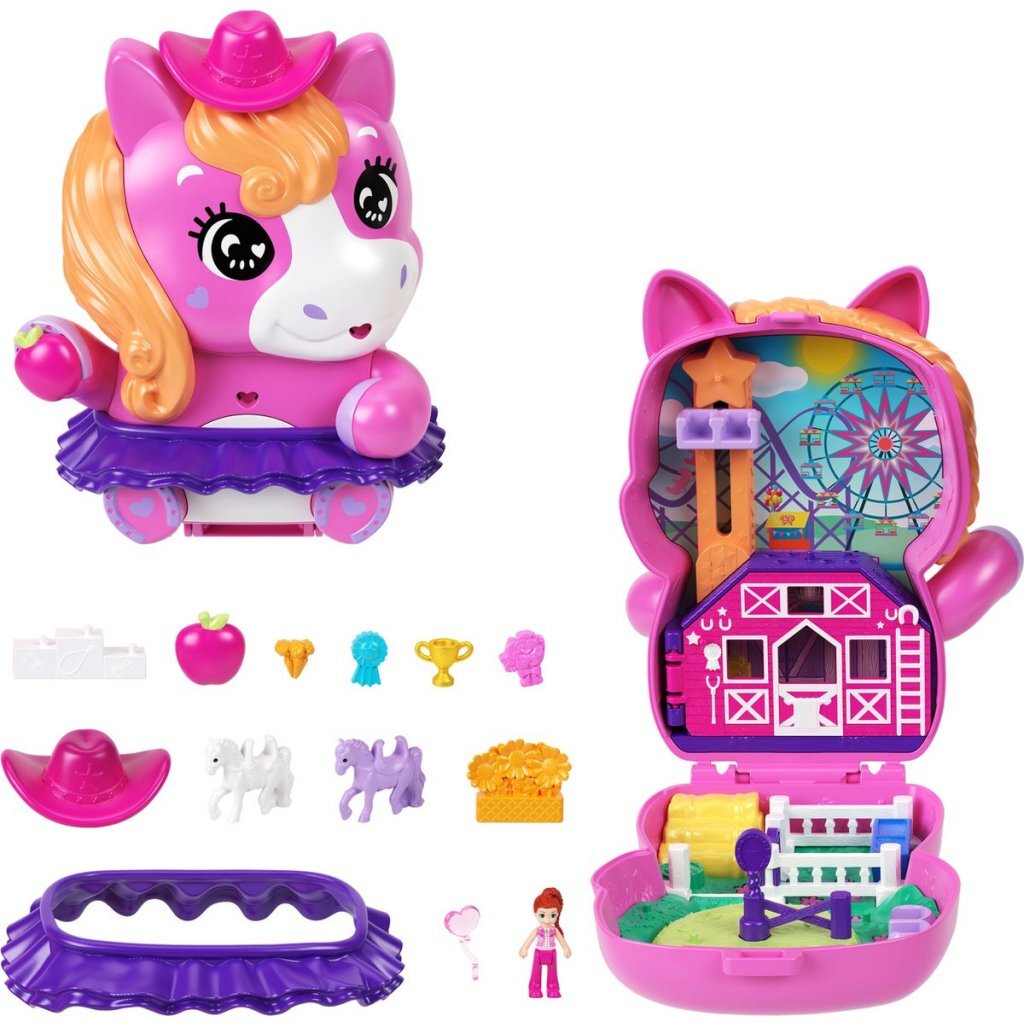 0194735275007_1.jpg Mattel Polly Pocket Pony Rodeo - Afbeelding 1