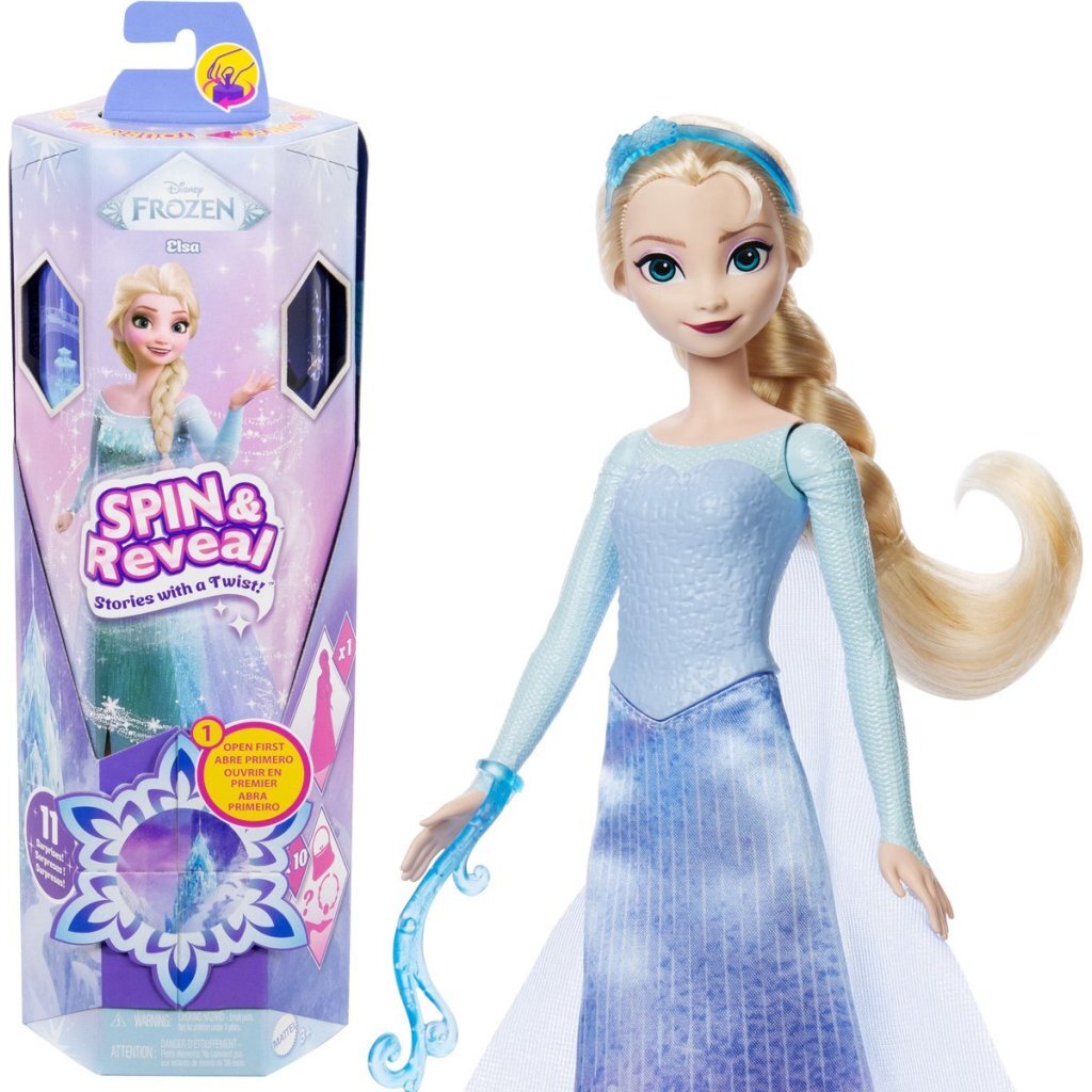0194735280360_1.jpg Disney Frozen Spin &Amp; Reveal Elsa - Afbeelding 1