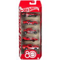 Mattel Hot Wheels Die-Cast 80Th 5 Pack 1:64