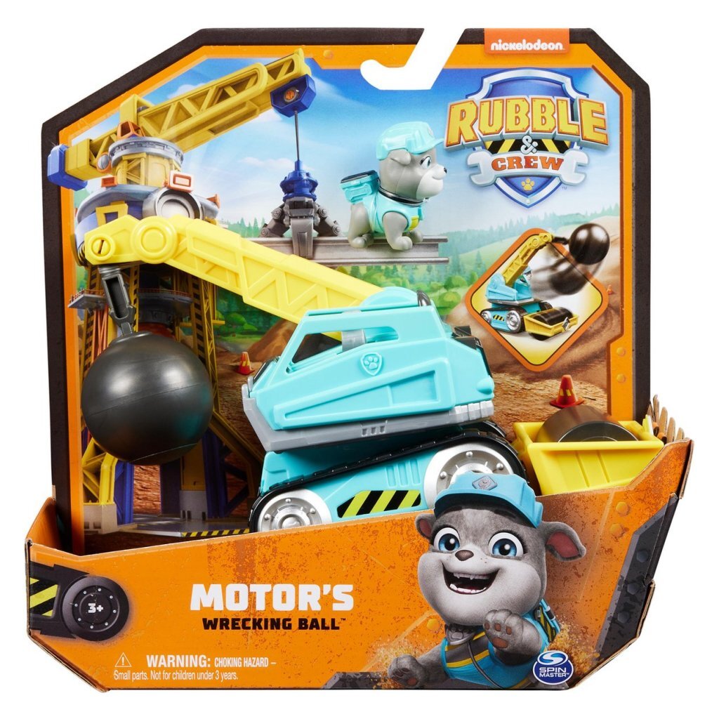 0681147010987_1.jpg Paw Patrol Rubble &Amp; Crew Wrecking Ball Truck - Afbeelding 1