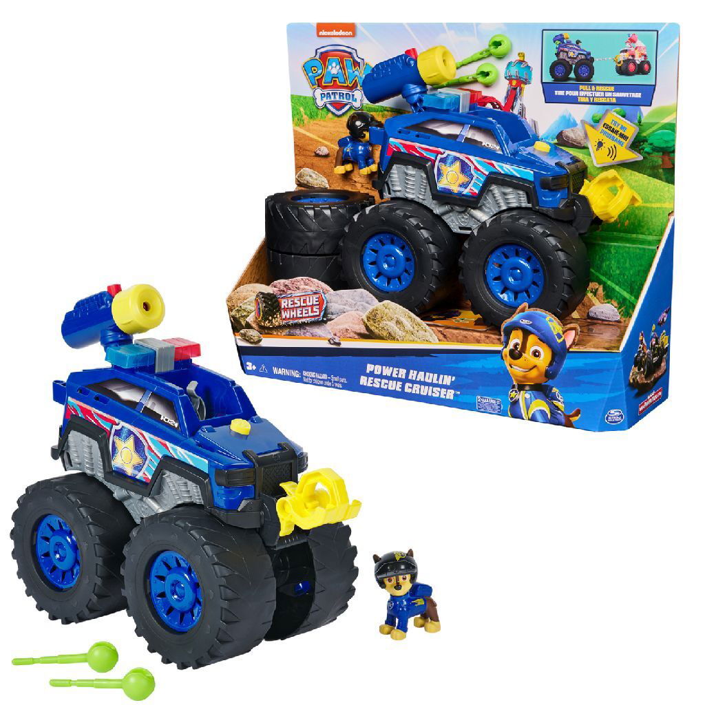 0681147017801_0.jpg Paw Patrol Rescue Wheels Deluxe Vehicle Chase + Licht En Geluid - Afbeelding 1