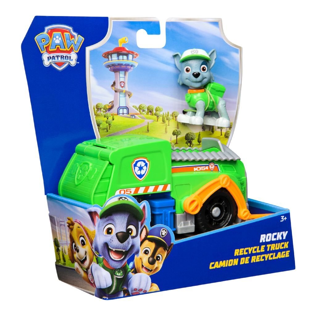 0681147037526_1.jpg Paw Patrol Rocky Met Recycle Truck - Afbeelding 1