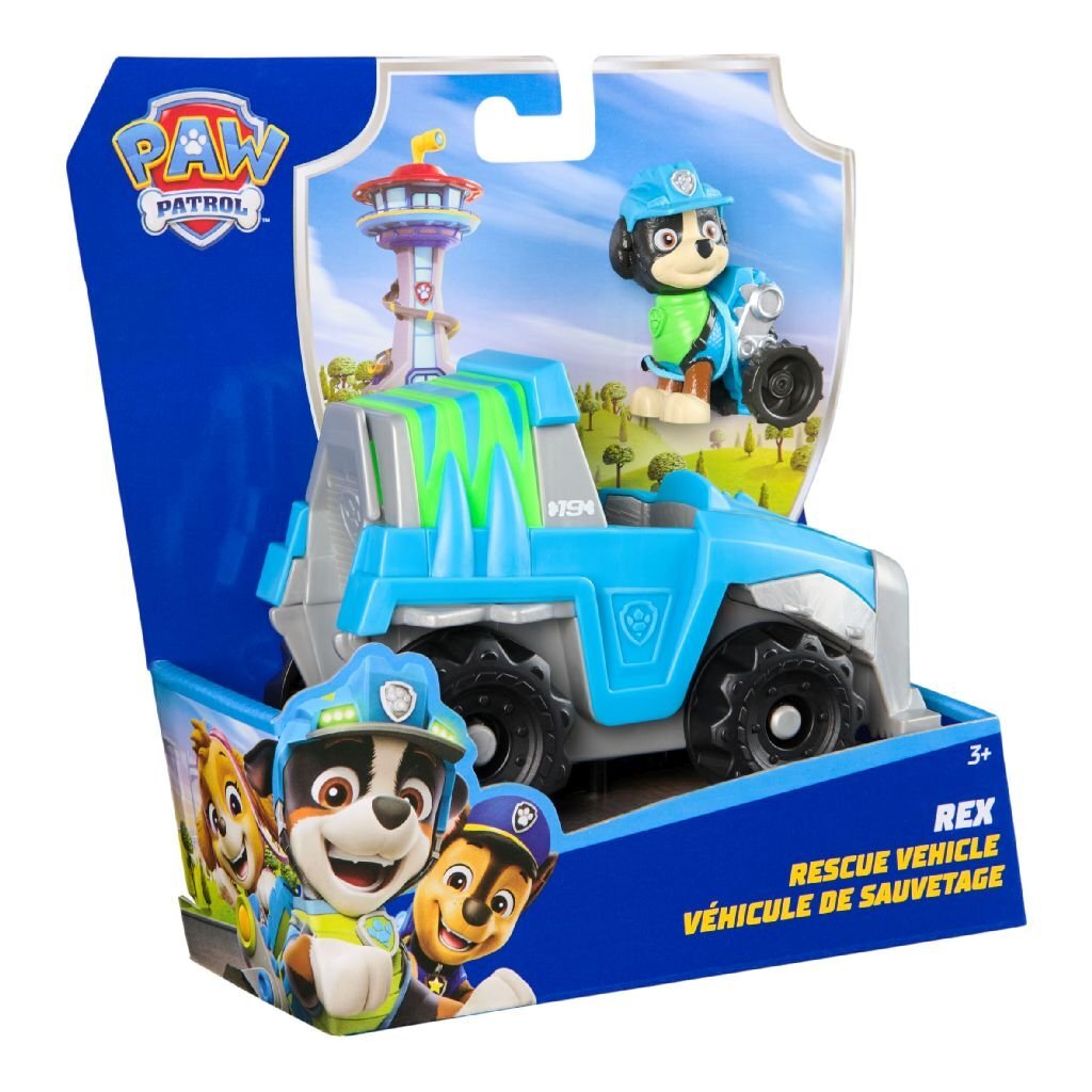 0681147037557_1.jpg Paw Patrol Rex Met Voertuig - Afbeelding 1