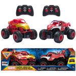 Monster Jam Rc Pack Spiderman &Amp; Iron Man 1:24