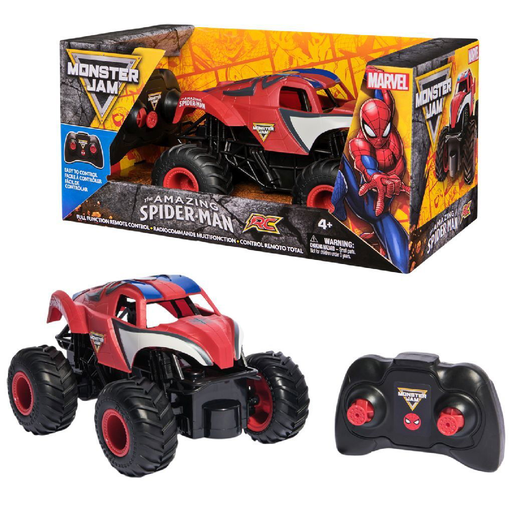 0681147077454_0.jpg Monster Jam Rc Marvel Spiderman - Afbeelding 1