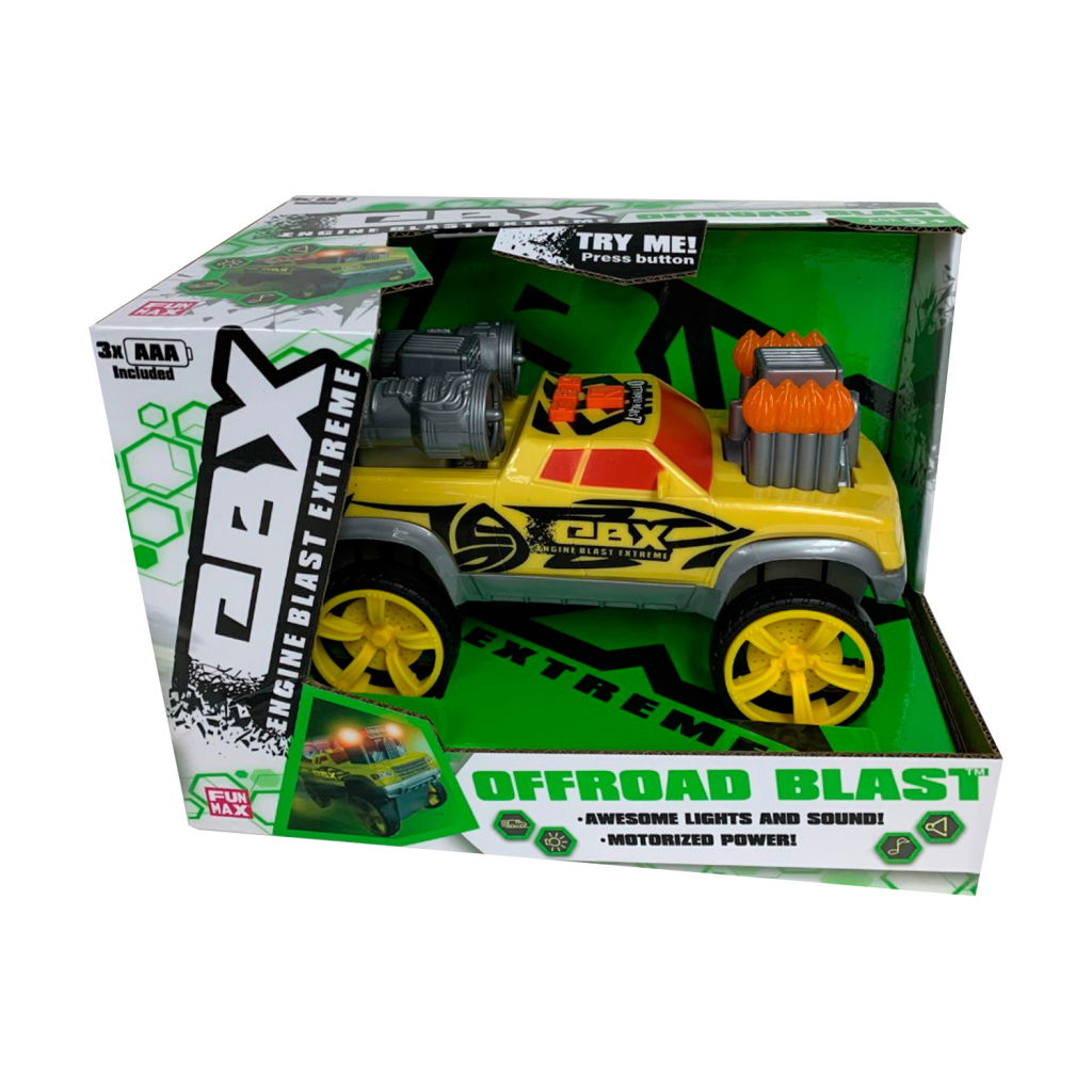 0731199809319_0.jpg Basic Engine Blast Extrime Offroad Blust Light & Sound 13 Cm - Afbeelding 1