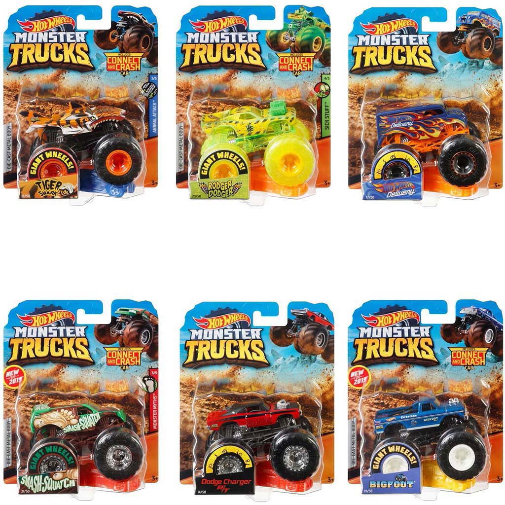 0887961705393_0.jpg Mattel Hot Wheels Monster Trucks 1:64 - Afbeelding 1