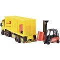 Dickie Toys Dhl Vrachtwagen + Heftruck + Licht En Geluid - Afbeelding 2
