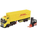 Dickie Toys Dhl Vrachtwagen + Heftruck + Licht En Geluid - Afbeelding 4