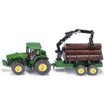 Siku 1954 John Deere 8430 Tractor Met Boomstamaanhangwagen