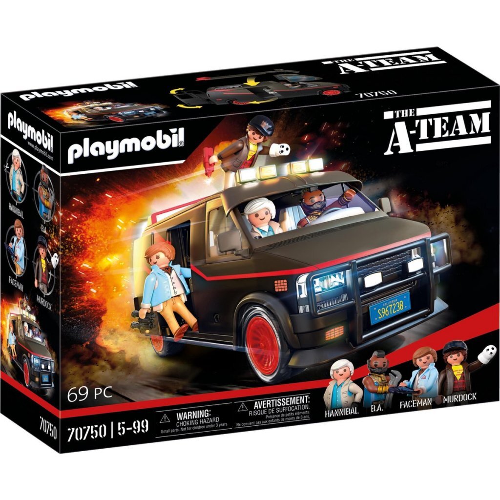 4008789707505_1.jpg Playmobil 70750 The A-Team Bus - Afbeelding 1