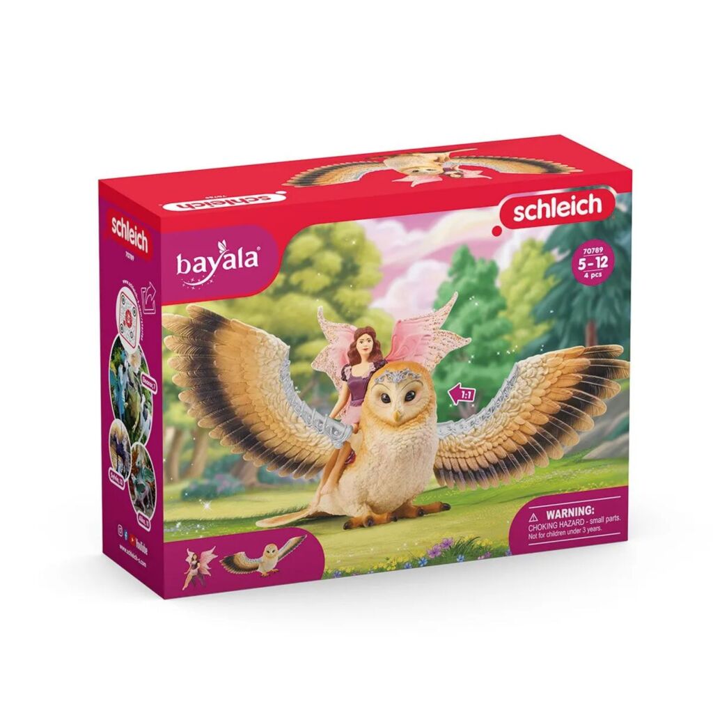 4059433570600_0.jpg Schleich Bayala Fee Tijdens De Vlucht Op Glam-Owl - Afbeelding 1