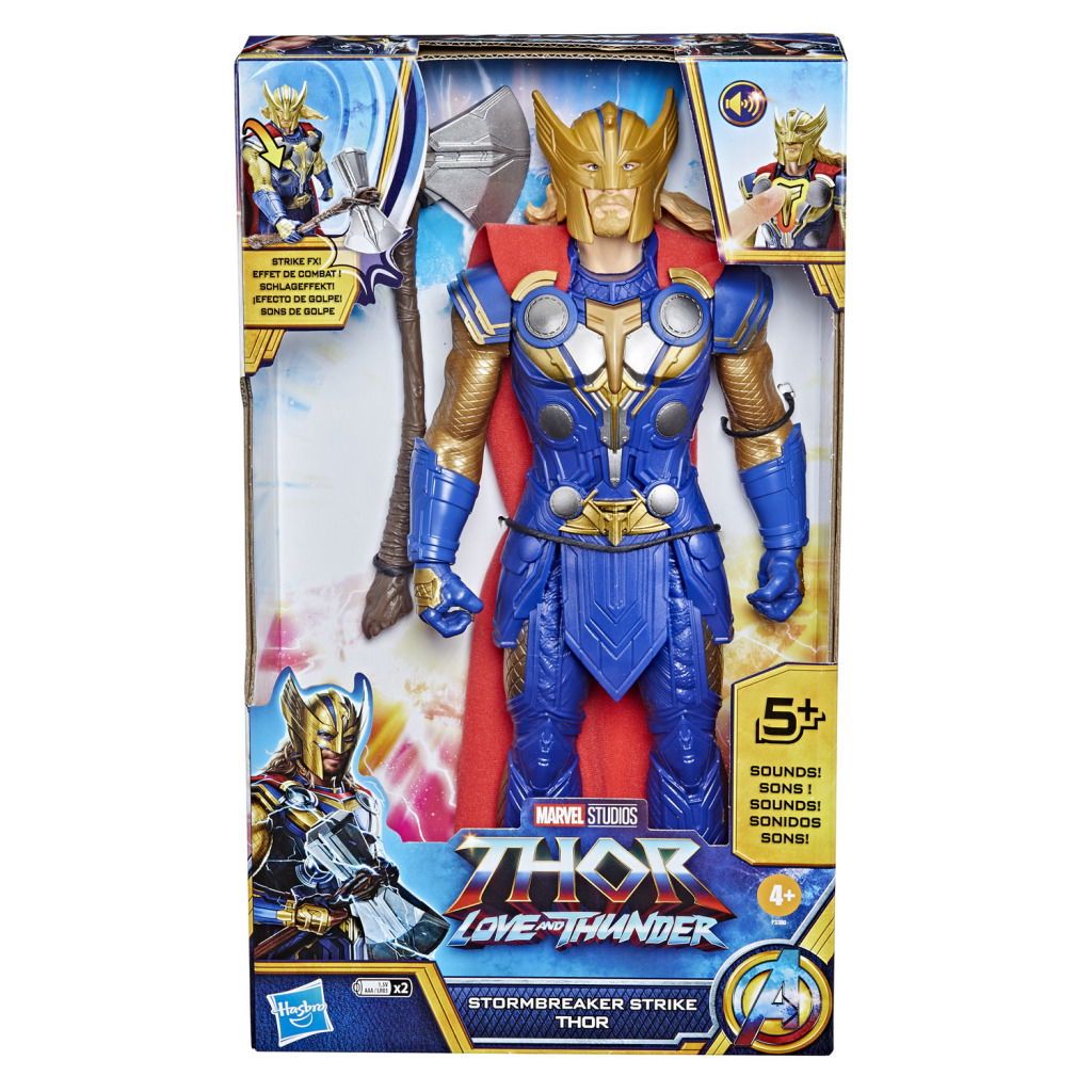 5010993956524_0.jpg Marvel Avengers Titan Hero Thor Love And Thunder Stormbreaker Strike + Geluid - Afbeelding 1