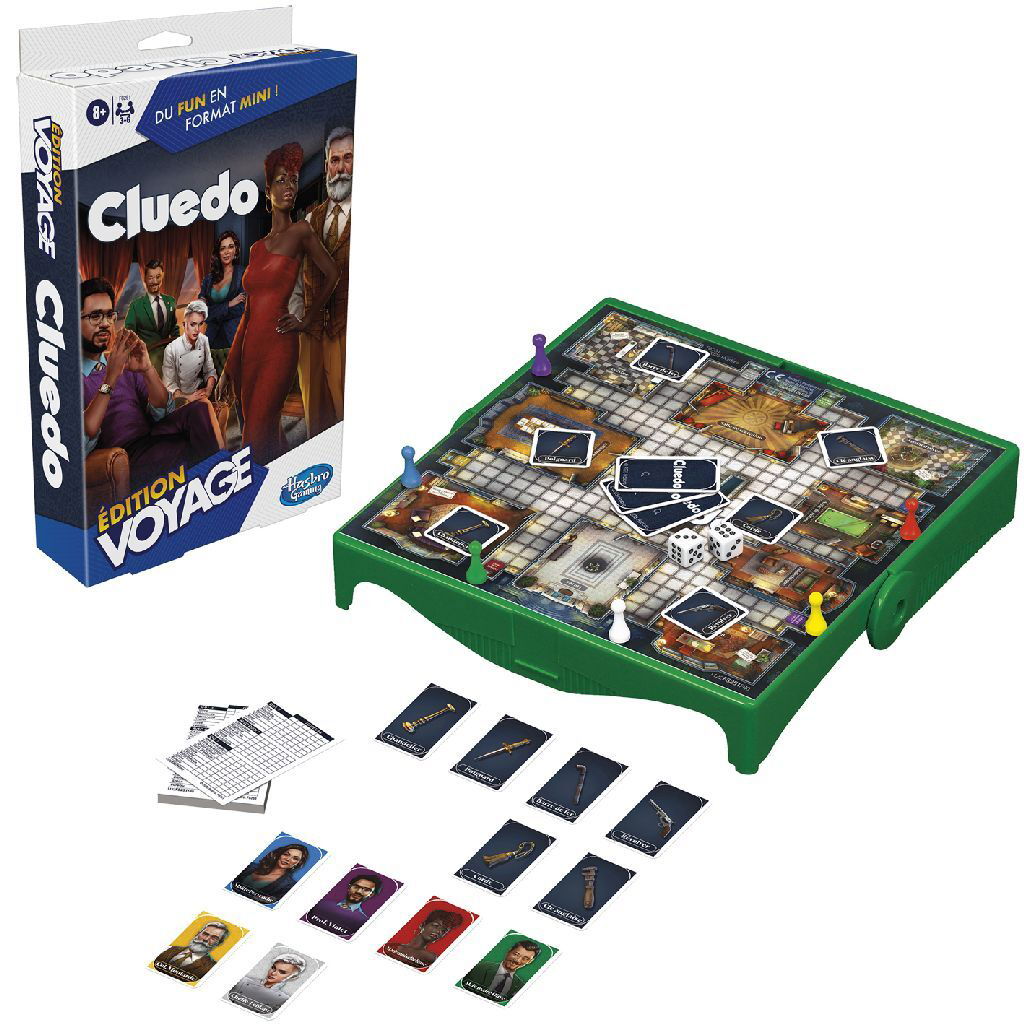 5010996163240_0.jpg Hasbro Gaming Cluedo Edition Voyage - Afbeelding 1