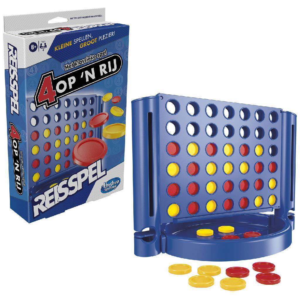 5010996163905_0.jpg Hasbro Gaming Reisspel 4 Op Een Rij - Afbeelding 1