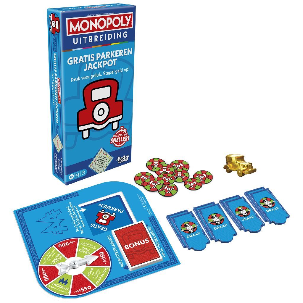 5010996304254_0.jpg Hasbro Gaming Monopoly Gratis Parkeren Jackpot - Afbeelding 1