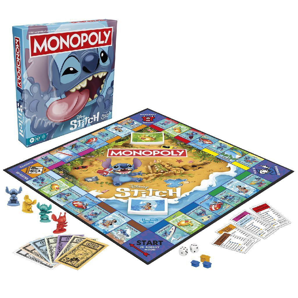 5010996352965_0.jpg Hasbro Gaming Monopoly Disney Stitch - Afbeelding 1