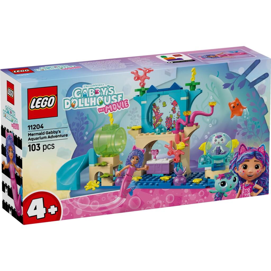5702017813455_0.jpg Lego Gabby'S Dollhouse 11204 Zeemeermin Gabby'S Aquariumavontuur - Afbeelding 1
