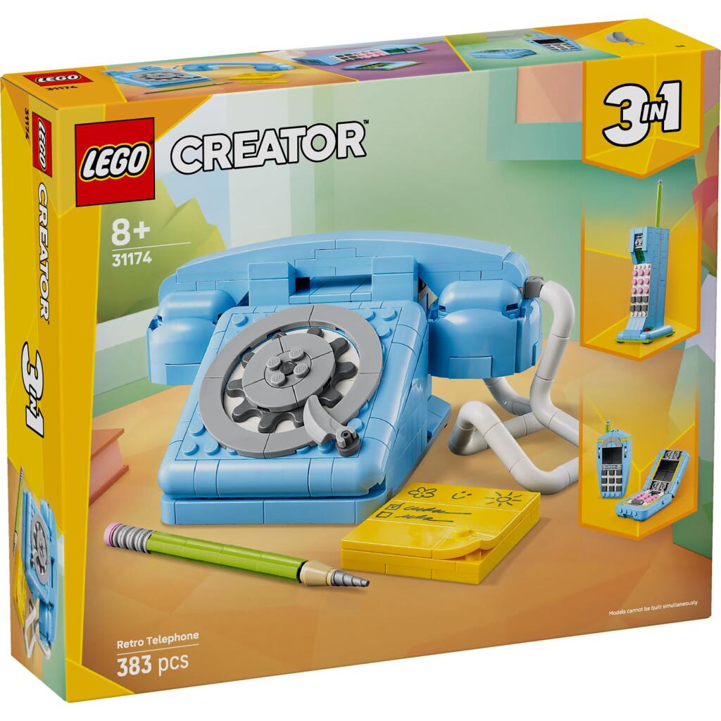 5702017879963_0.jpg Lego Creator 31174 3In1 Retro Telefoon - Afbeelding 1