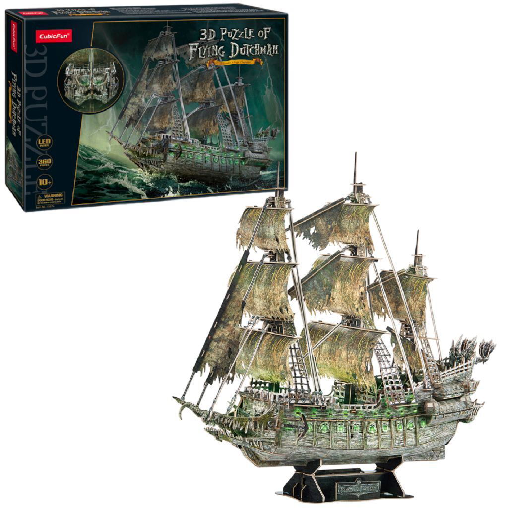 6944588205270_0.jpg Cubic Fun 3D Puzzel Flying Dutchman + Licht 360 Stukjes - Afbeelding 1