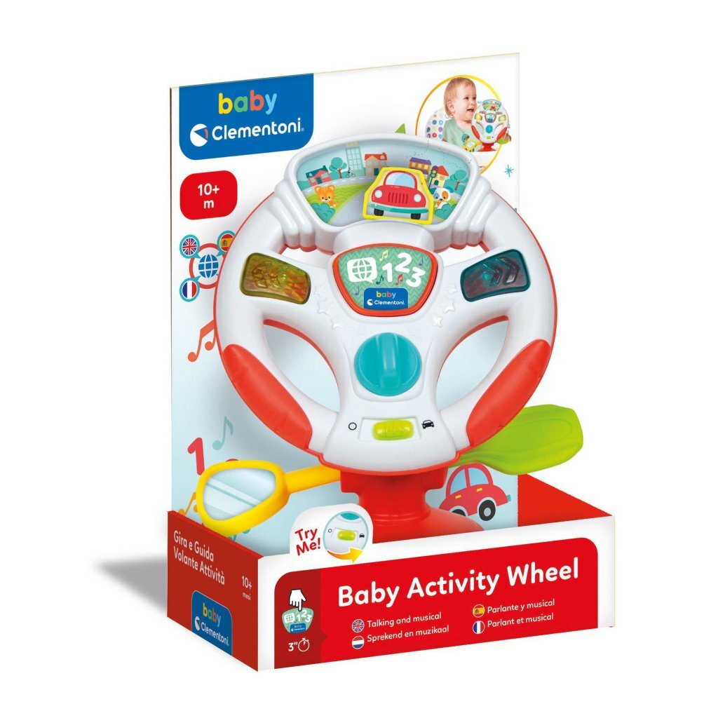 8005125175321_1.jpg Clementoni Baby Stuurwiel + Licht En Geluid - Afbeelding 1