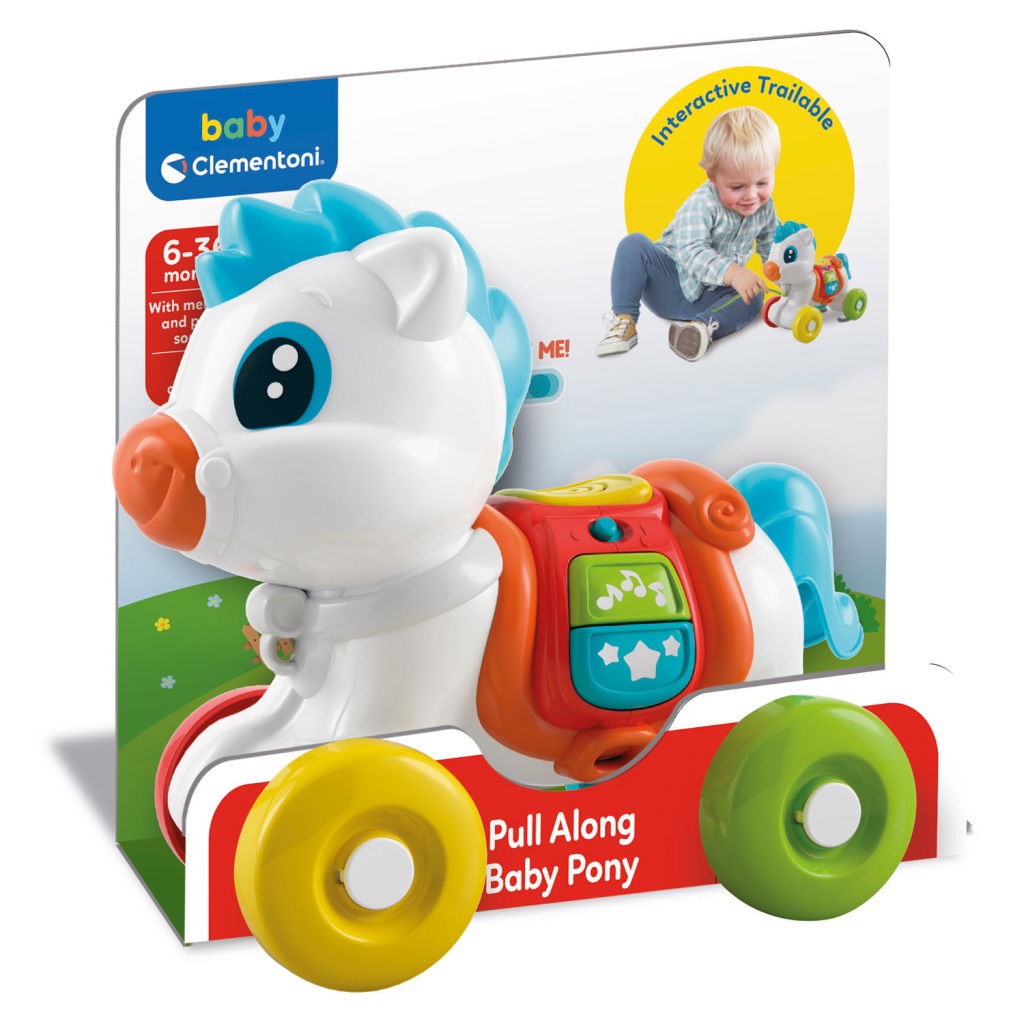 8005125178124_0.jpg Clementoni Baby Trekfiguur Paard + Geluid - Afbeelding 1