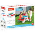 Dolu Fisher Price Picknicktafel Rood/Wit/Blauw - Afbeelding 3