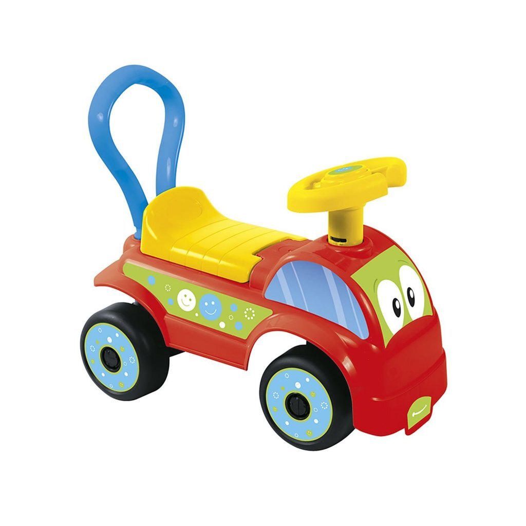 8690089026200_1.jpg Dolu Loopauto 37X21X47 Cm Geel/Blauw/Rood - Afbeelding 1