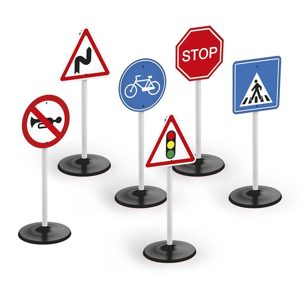 8690089080806_1.jpg Dolu Verkeersborden 6 Stuks - Afbeelding 1