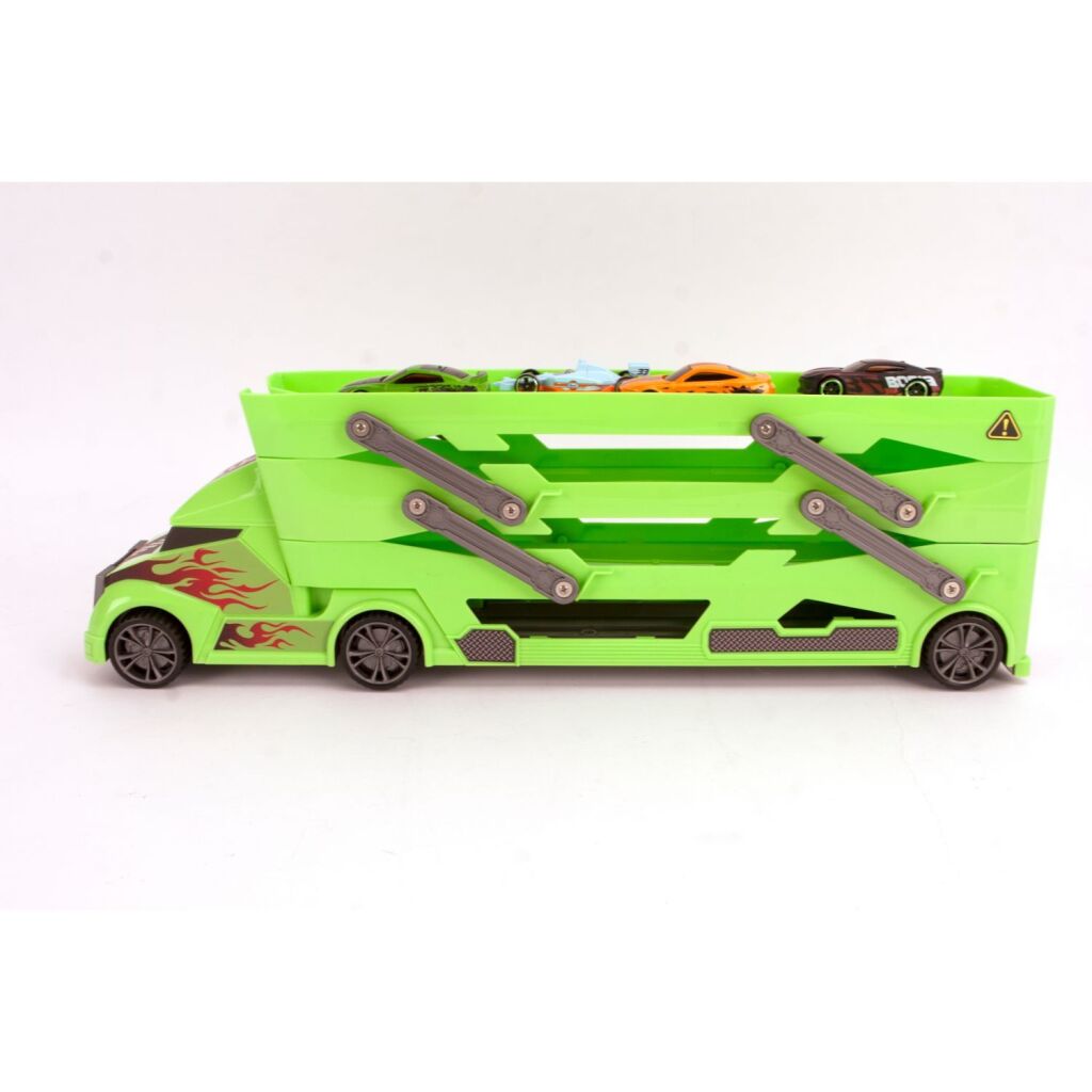 8710124139846_0.jpg Rapid Whee Autotransporter Met 4 Auto's - Afbeelding 1