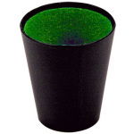 Basic Dobbelbeker 9 Cm Zwart/Groen