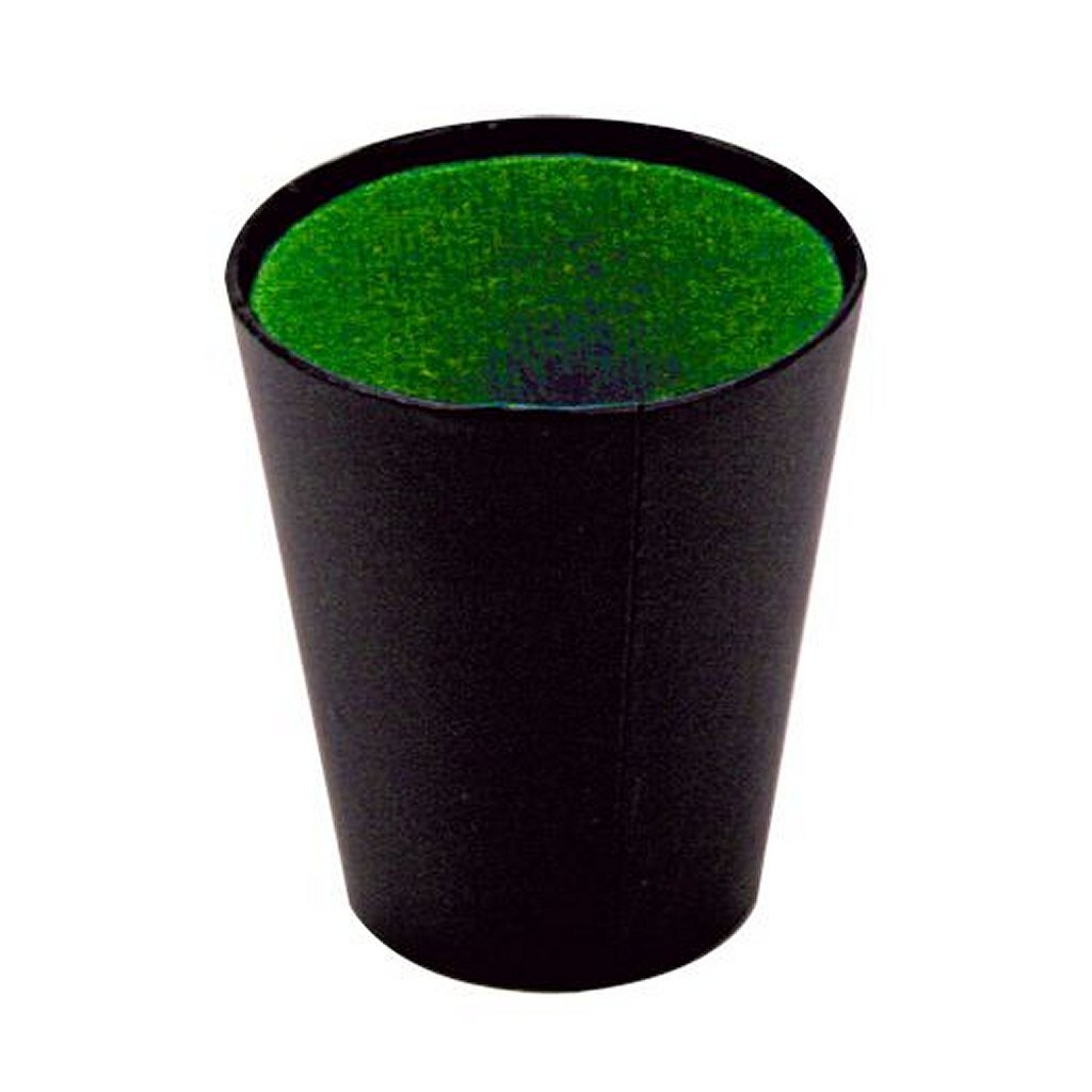 8710124141672_1.jpg Basic Dobbelbeker 9 Cm Zwart/Groen - Afbeelding 1