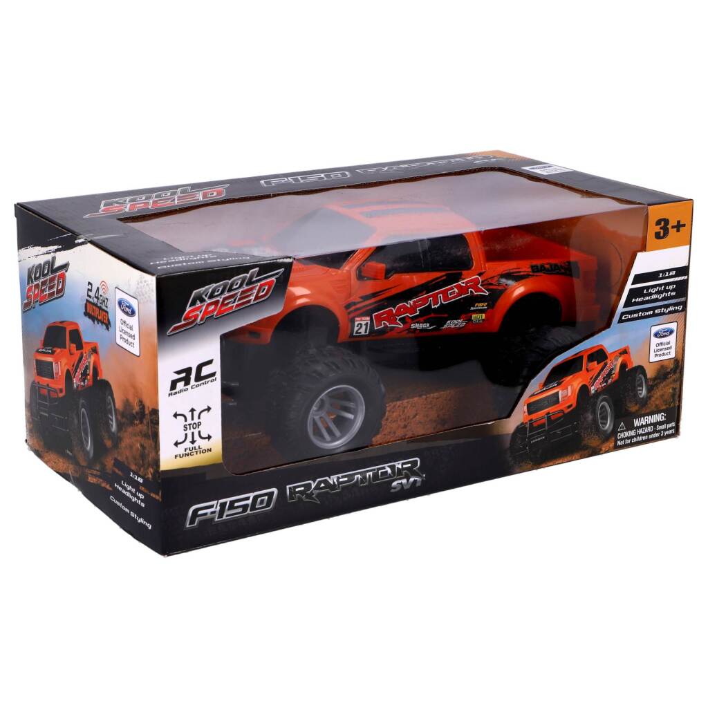 8710124149531_0.jpg Kool Speed Rc Ford F150 Raptor 1:18 + Licht - Afbeelding 1