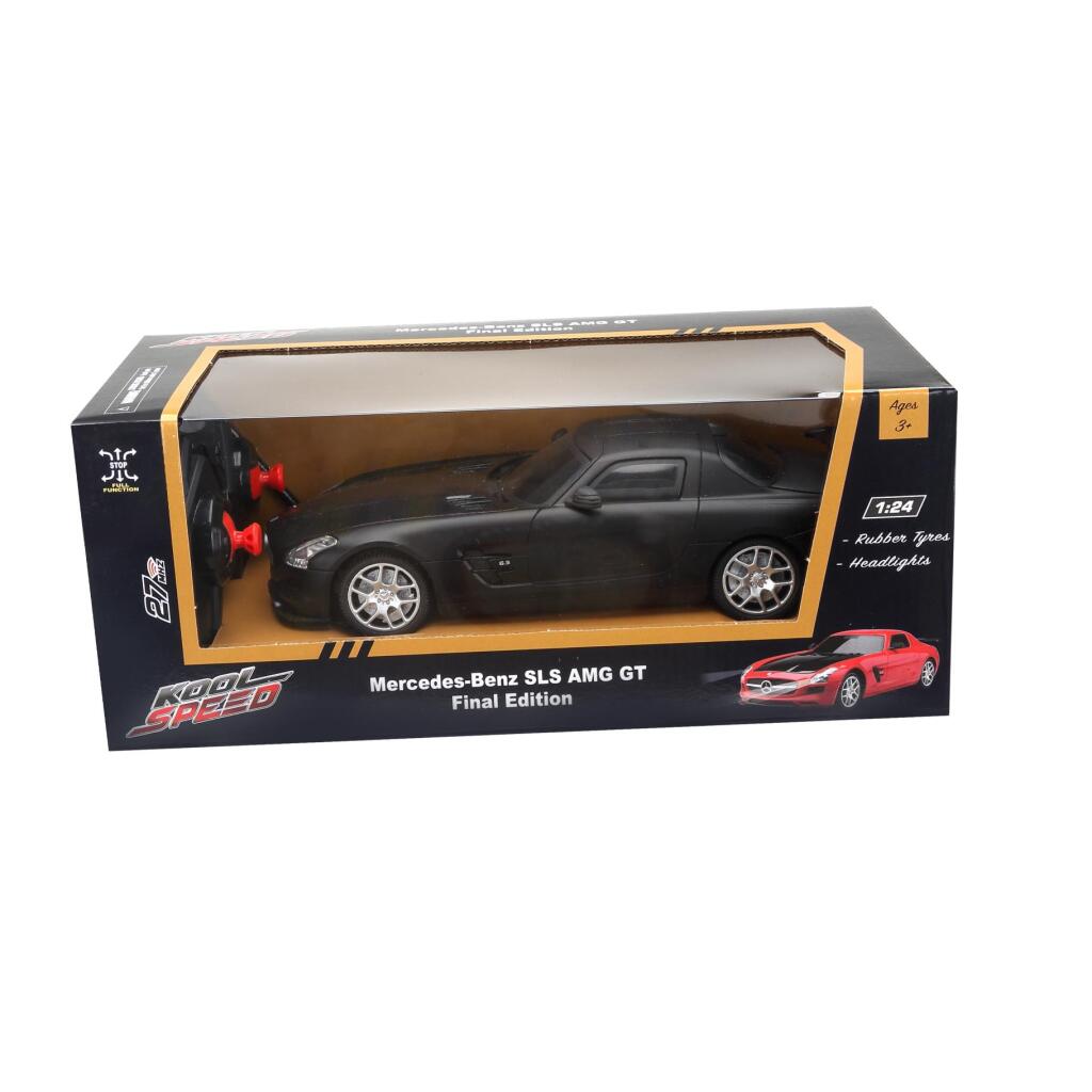 8710124149647_0.jpg Kool Speed Rc Mercedes-Benz Sls Amg Gt Final Edition 1:24 + Licht Zwart - Afbeelding 1