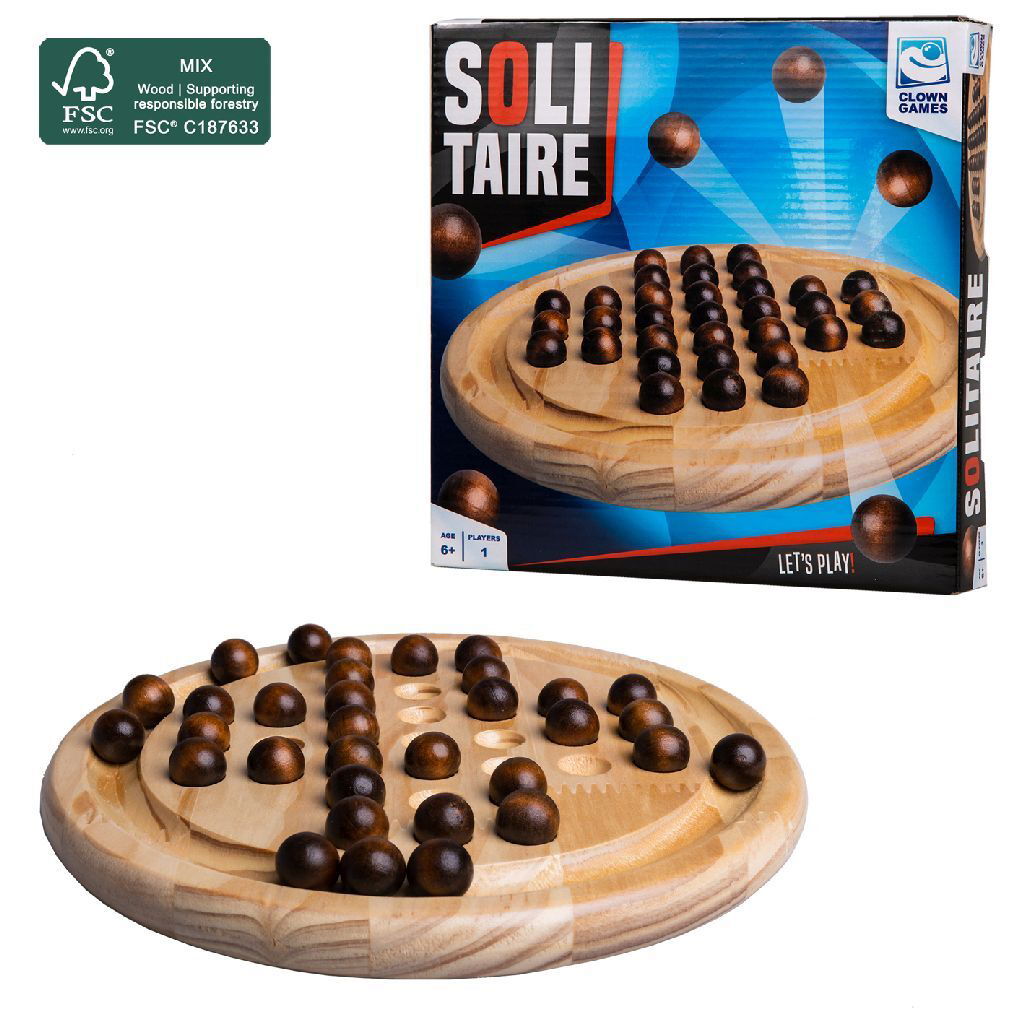 8712051158518_0.jpg Clown Games Solitaire Hout - Afbeelding 1