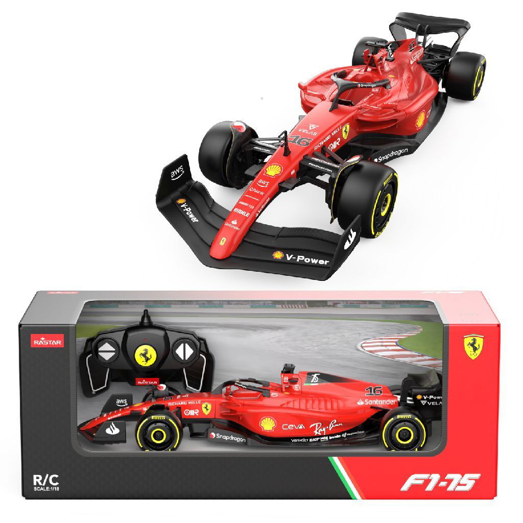 8712051158563_0.jpg Overige Merken Rastar Rc F1 Ferrari 75 1:18 - Afbeelding 1