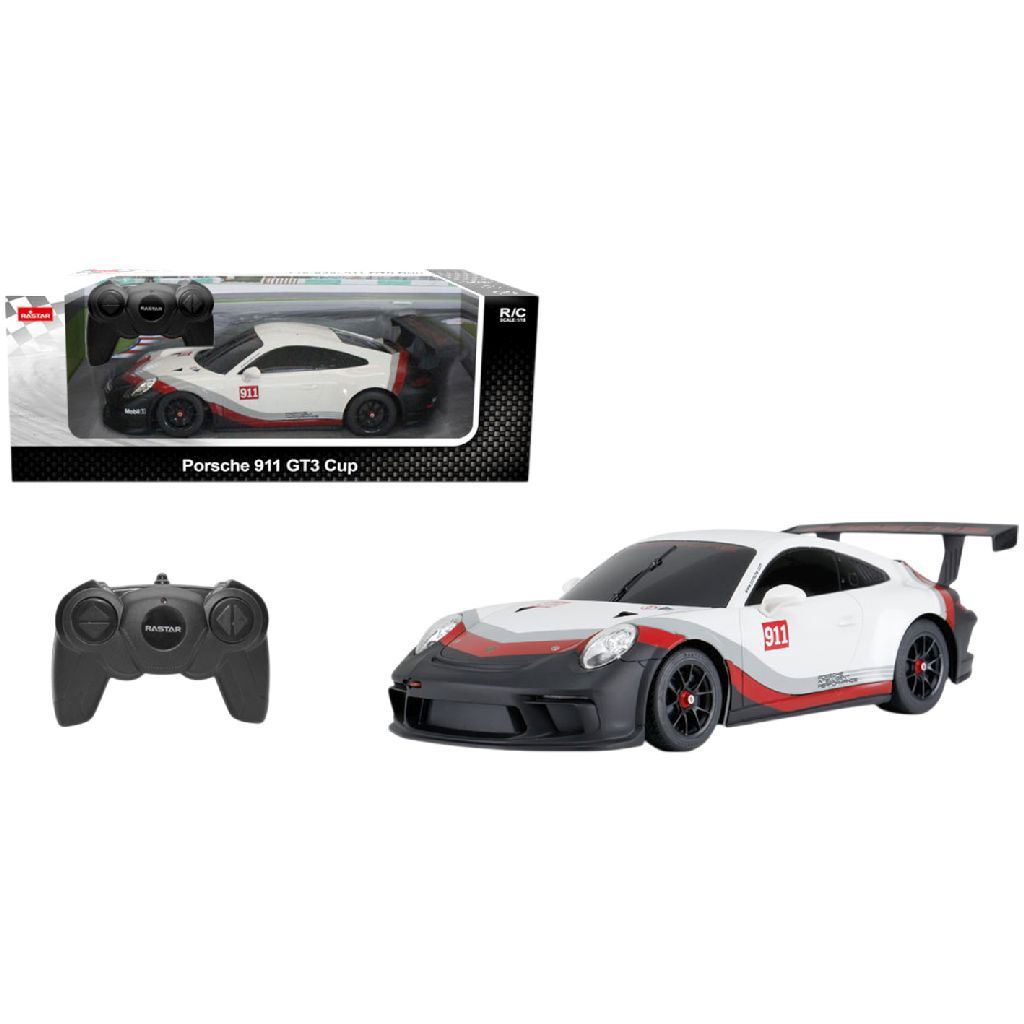 8712051158624_0.jpg Overige Merken Rastar Rc Porsche 911 Gt3 Cup 1:18 - Afbeelding 1