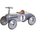 Retro Roller Metalen Loopauto Jean 75X40X40 Cm Zilver