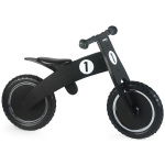 Simply For Kids Balance Bike Black Houten Loopfiets Met Anti-Lek Band