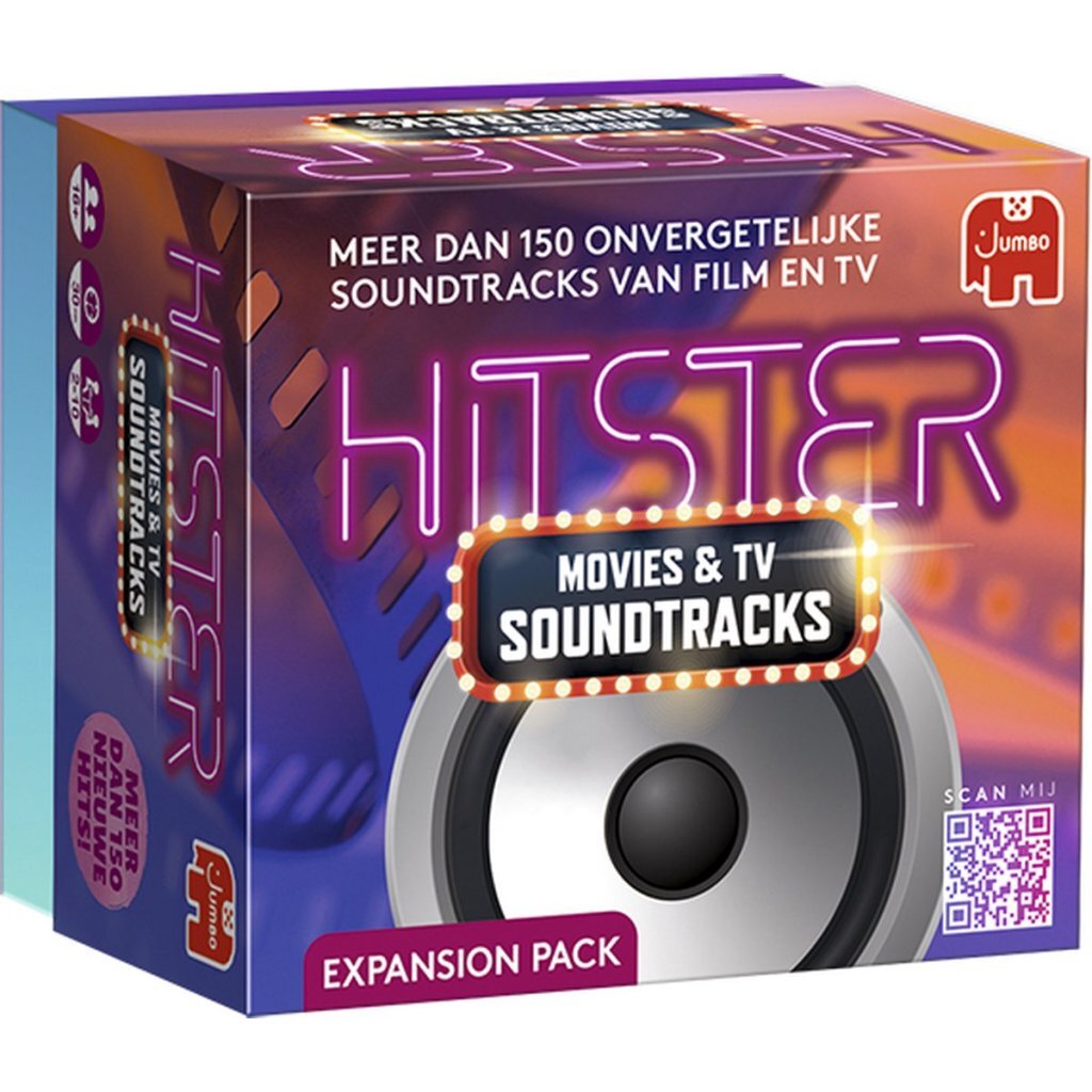 8721017602309_1.jpg Jumbo Hitster Movies + Tv Soundtracks Uitbreiding Partyspel - Afbeelding 1