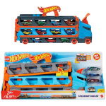 Mattel Hot Wheels Speedway Hauler + 3 Auto's