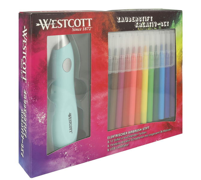0006500718586_0.jpg Westcott Ac-E16800 Airbrush Set - Afbeelding 1