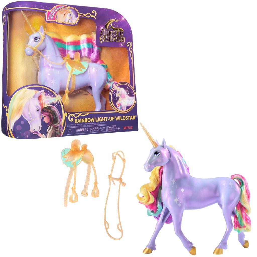 0681147036246_0.jpg Unicorn Academy Unicorn Rainbow Wildstar + Licht En Geluid - Afbeelding 1