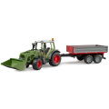 Bruder 02182 Fendt Vario 211 Met Voorlader + Zijwandaanhanger - Afbeelding 3