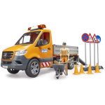 Bruder 02677 Mercedes Benz Sprinter Wegenbouwauto + Licht En Geluid