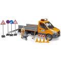Bruder 02677 Mercedes Benz Sprinter Wegenbouwauto + Licht En Geluid - Afbeelding 2