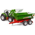 Bruder 03452 Roadmax Tractor Met Frontlader + Dumptrailer - Afbeelding 3
