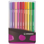 Stabilo Pen 68 In 20 Kleuren Antraciet/Roze
